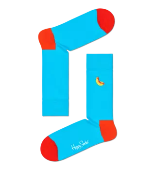 Носки Happy socks Embroidery Hot Dog Sock BEHD01