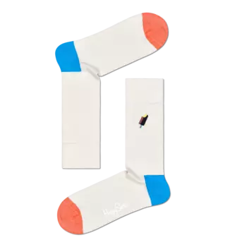 Носки Happy socks Embroidery Ice Cream Sock BEIC01 1300