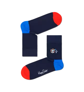 Носки Happy socks Embroidery Tiger Half Crew Sock BETI13