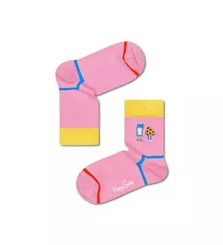 Носки Happy socks Kids Embroidery Cookie & Milk Sock KBECM01