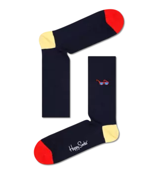 Носки Happy socks Ribbed Embroidery Sunny Days Sock RESND01