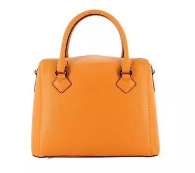 Женская сумка тоут Maison Pourchet, оранжевая