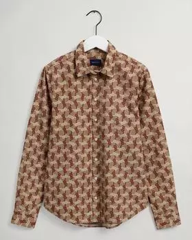 Женская блуза Gant, коричневая