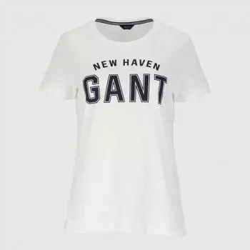 Женская футболка Gant, белая