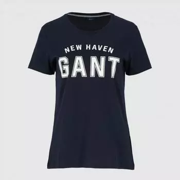 Женская футболка Gant, синяя