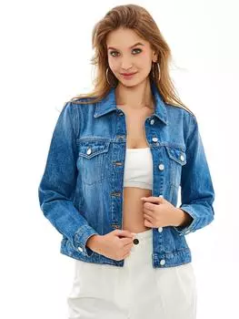 Женская куртка джинсовая Gant, синяя