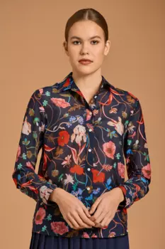 Женская рубашка Gant, синяя