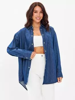 Женская рубашка Gant, синяя