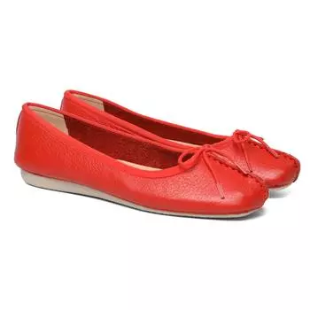 Женские балетки Clarks, красные