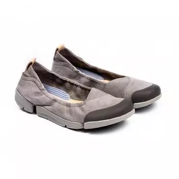 Женские балетки Clarks(Tri Adapt 26141056), серые