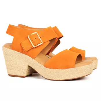 Женские босоножки Clarks, оранжевые