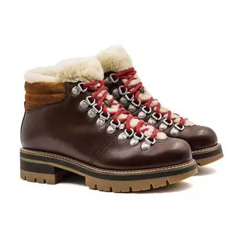 Женские ботинки Clarks, коричневые