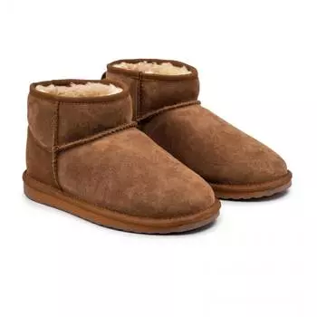 Женские ботинки из овчины (угги) EMU Australia(Stinger Micro W10937), коричневые