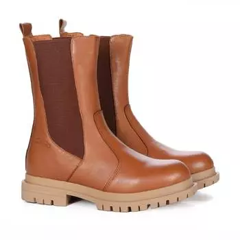 Женские челси Clarks, коньячные