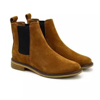 Женские челси Clarks, коричневые