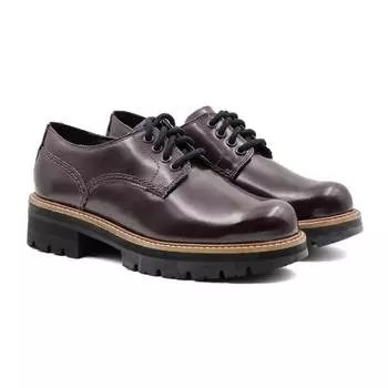 Женские дерби Clarks, бордовые