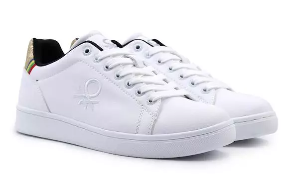 Женские кеды United Colors of Benetton (Cupsole BTW124001), белые