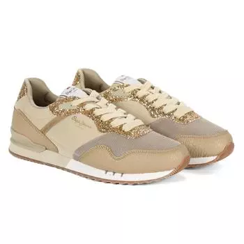 Женские кроссовки Pepe Jeans London, бежевые