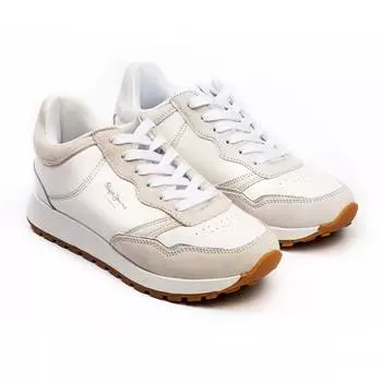 Женские кроссовки Pepe Jeans London(DEAN PREMIUM PLS30886), белые