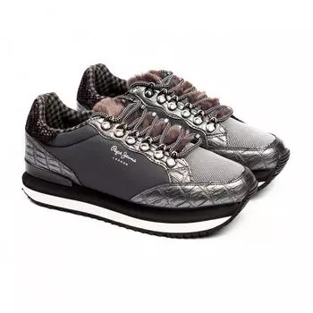 Женские кроссовки Pepe Jeans London(ZION FUR PLS30905), серые