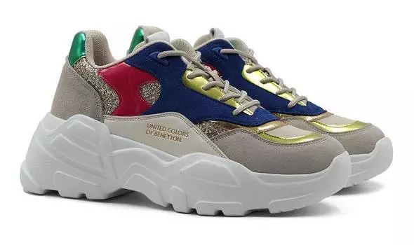 Женские кроссовки United Colors of Benetton, бежевые