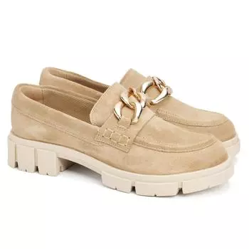 Женские лоферы Clarks, бежевые