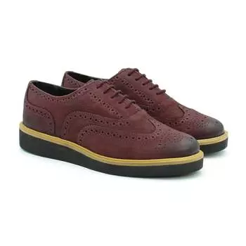 Женские оксфорды брогированные Clarks, красные