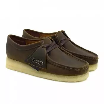 Женские полуботинки Clarks(Wallabee. 26155544), коричневые
