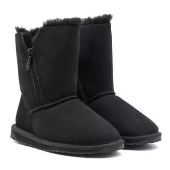 Женские полусапоги из овчины (угги) EMU Australia, черные