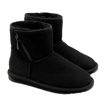 Женские полусапоги из овчины (угги) EMU Australia(Wheaton Classic W12560), черные