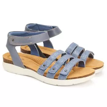Женские сандалии Clarks, голубые