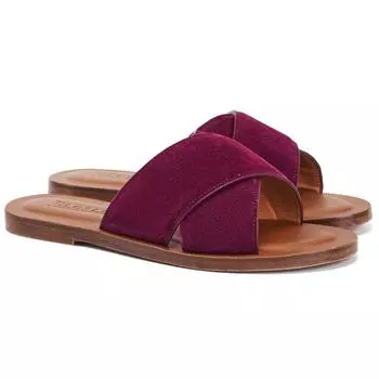 Женские сланцы Closed, бордовые