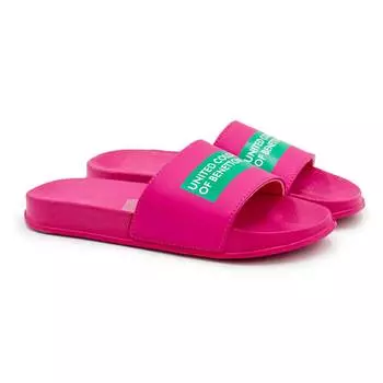 Женские сланцы United Colors of Benetton (RUBB LABEL BTW219200), фуксия