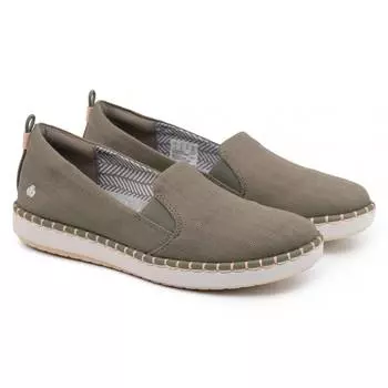 Женские слипоны Clarks, оливковые
