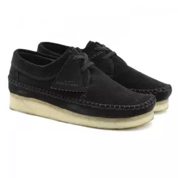 Женские топсайдеры Clarks(Weaver. 26134198), черные