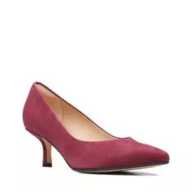Женские туфли-лодочки Clarks (Violet55 Court 26161538), красные