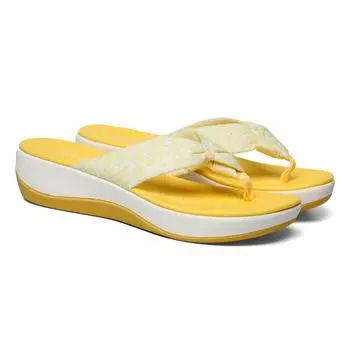 Женские вьетнамки Clarks, желтые