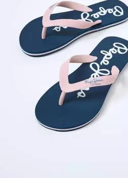 Женские вьетнамки Pepe Jeans London, синие