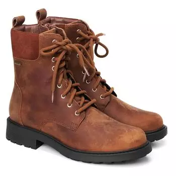 Женские высокие ботинки Clarks, коричневые