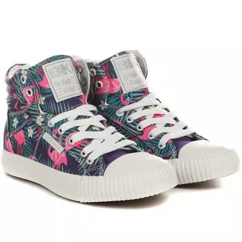 Женские высокие кеды British Knights, принт