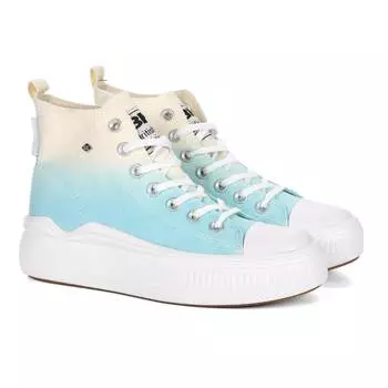 Женские высокие кеды British Knights, голубые