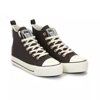 Женские высокие кеды British Knights, коричневые