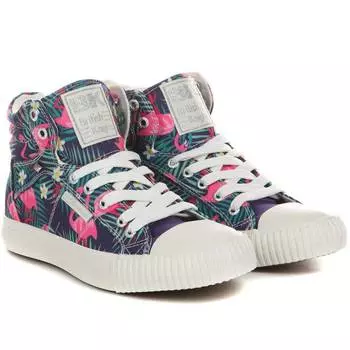 Женские высокие кеды British Knights, принт