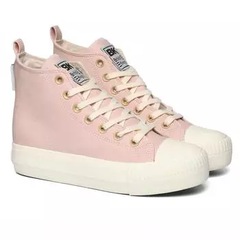 Женские высокие кеды British Knights, розовые