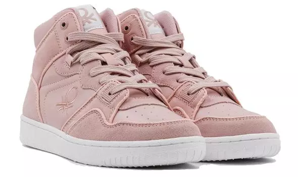 Женские высокие кеды United Colors of Benetton, розовые