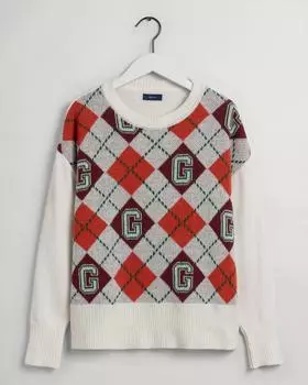 Женский джемпер Gant, белый