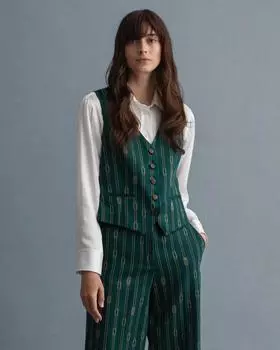 Женский жилет Gant, зеленый