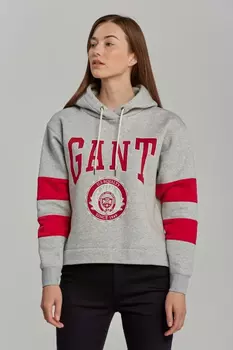 Женское худи Gant, серое