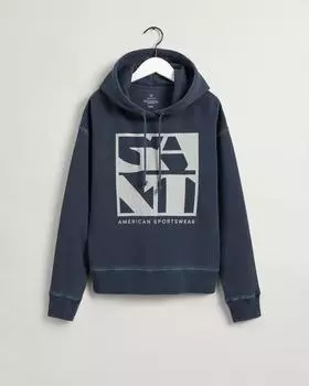 Женское худи Gant, синее