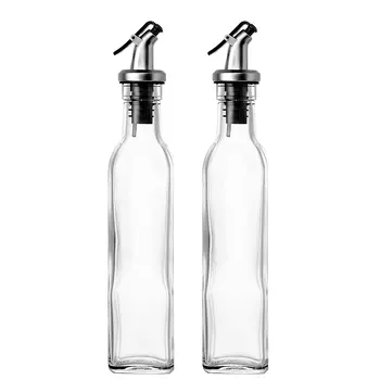Дозатор для масла стеклянный с пробкой (упаковка 2 штуки по 150 ml)